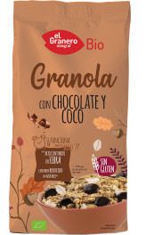 El Granero Integral Granola with Chocolate & Coconut Gluten Free Bio 350 gr