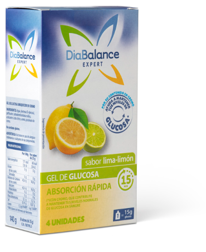 Diabalance Diabalance Expert Glucose Gel Lime-Lemon Flavor 4 Units