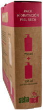 Enriched Moisturizing Lotion with Panthenol Ideal for Dry Skin 2 x 750 ml