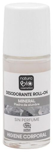 NaturaBIO Cosmetics Unscented Mineral Roll-On Deodorant 50 ml
