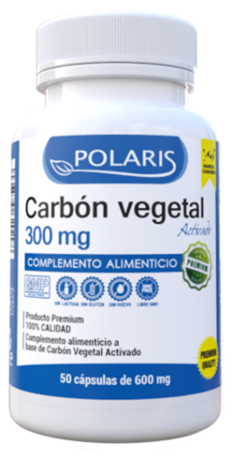 Polaris Vegetable Charcoal 300 mg 50 Capsules