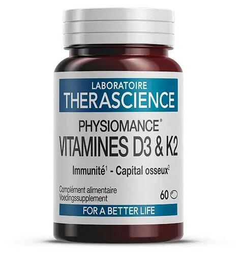 Therascience Physiomance Vitamin D3+K2 60 Capsules