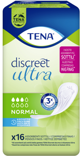 Discreet Ultra Normal Incontinence Pads 16 Count