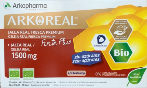 Arkopharma Arkoreal Fresh Royal Jelly 20 Ampoules 1500 mg