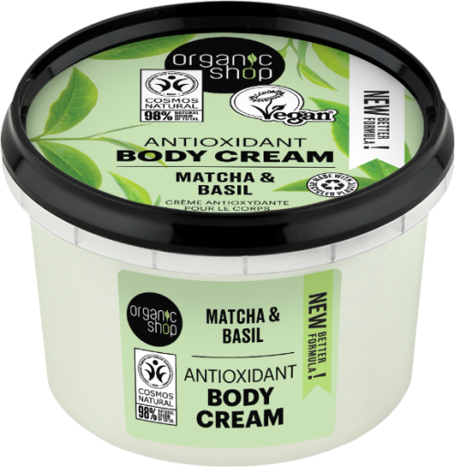 Matcha and Basil Antioxidant Body Cream 250 ml