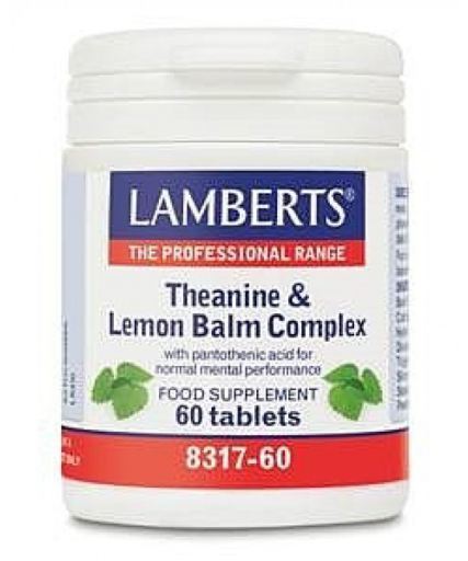 Complejo de L-Teanina 200 mg y B&aacute;lsamo de Lim&oacute;n 6000 mg 60 C&aacute;psulas