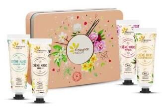 Fleurance Nature Peach Chest Hand Cream Quartet 4 Units