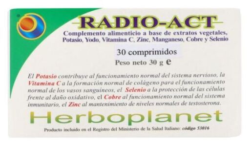 Herboplanet Radio-Act 30 Tablets