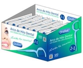 Double Dental Floss Arch 100 Units. Individual