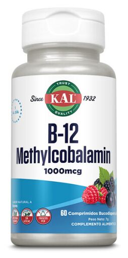 Kal Vitamin B-12 Methylcobalmin 1000 mcg 60 Tablets