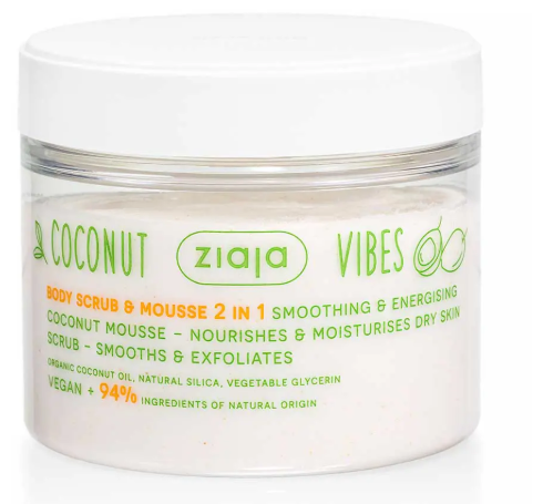 Ziaja Coconut & Orange Vibes 2 in 1 Body Scrub & Mousse 270 ml