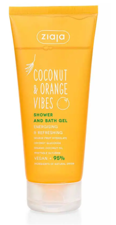 Coconut &amp; Orange Vibes Energizing Shower and Bath Gel 200 ml