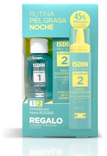 Isdin Acniben Concentrated Night Serum Lot of 2 Pieces