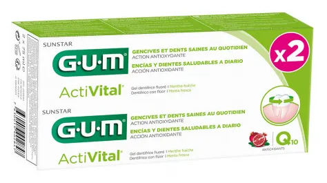 Activital Duo Pack Toothpaste Gel 2 x 75 ml