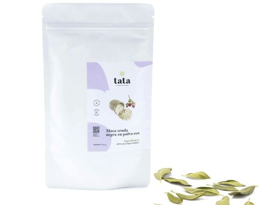 Tata Alimentos Raw Black Maca Powder Eco 200 gr