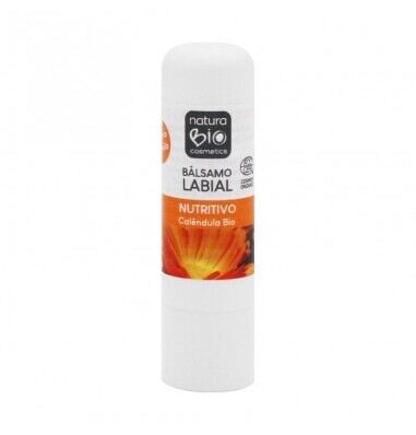 NaturaBIO Cosmetics Nourishing Lip Balm Calendula Bio Plastic 9.5 gr