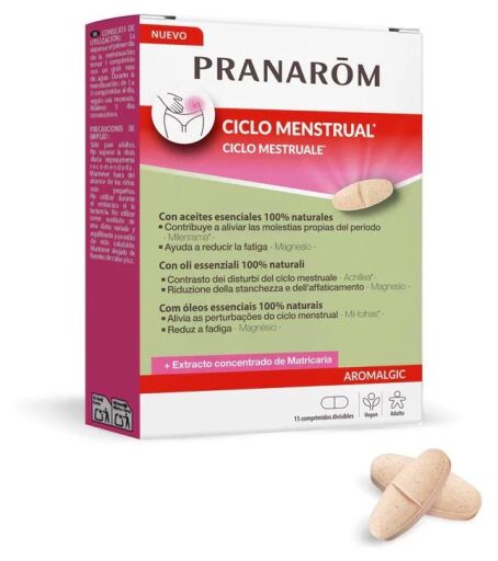 Pranarom Aromalgic Menstrual Cycle 15 Tablets