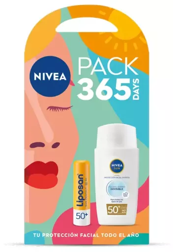 Sun Invisible Daily Fluid Spf50 + Liposan Spf50 Pack 2 Pieces