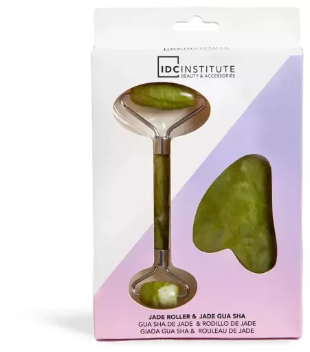 Idc Institute Jade Gua Sha & Jade Roller 2 Pieces