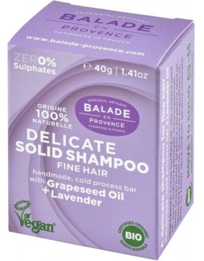 Balade en Provence Solid Shampoo Lavender Fine Hair 40g