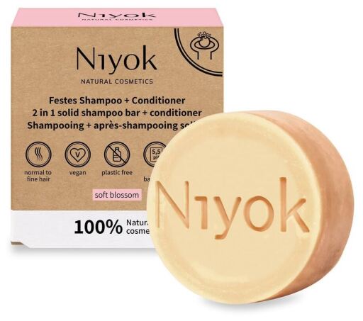 Niyok Soft Blossom Solid Shampoo + Conditioner 80 gr