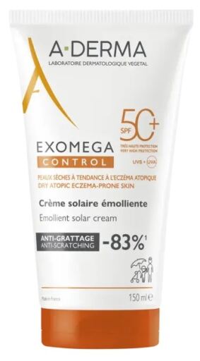 A-DERMA Exomega Control Emollient SPF 50+ 150 ml