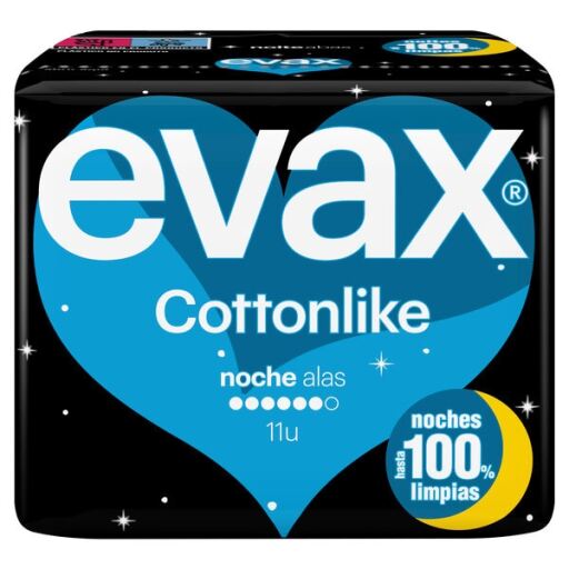 Evax Super Night Wings Hig Cottonlike Compress 11 Units