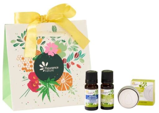 Fleurance Nature Small Bag Yellow Ribbon Essential Oil Diffusion 3 Pieces