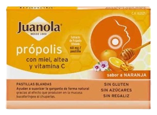 Juanola Propolis, Honey, Marshmallow and Vitamin C 36 Orange Tablets