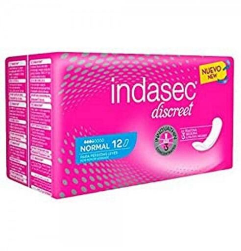 Indasec Minor Losses Discreet Overnight Compress 12 Units